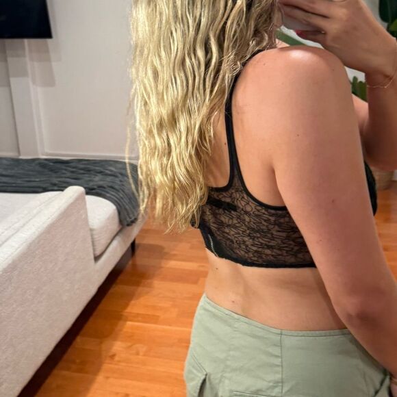 Missguided Black Lace Top - Picture 2 of 2